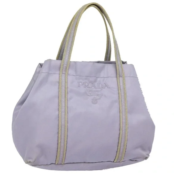 Prada handbag tote nylon purple lilac - Picture 2 of 14